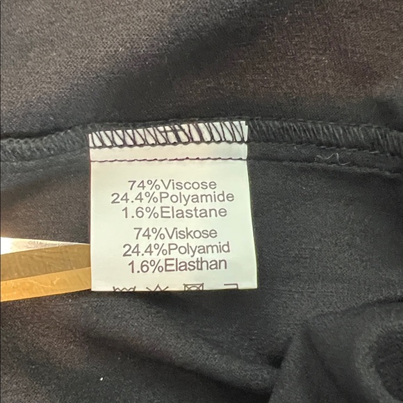 NWT Kate Kasin High-Waisted Stretch Pencil Skirt with Slit Black Size Small - Picture 7 of 8